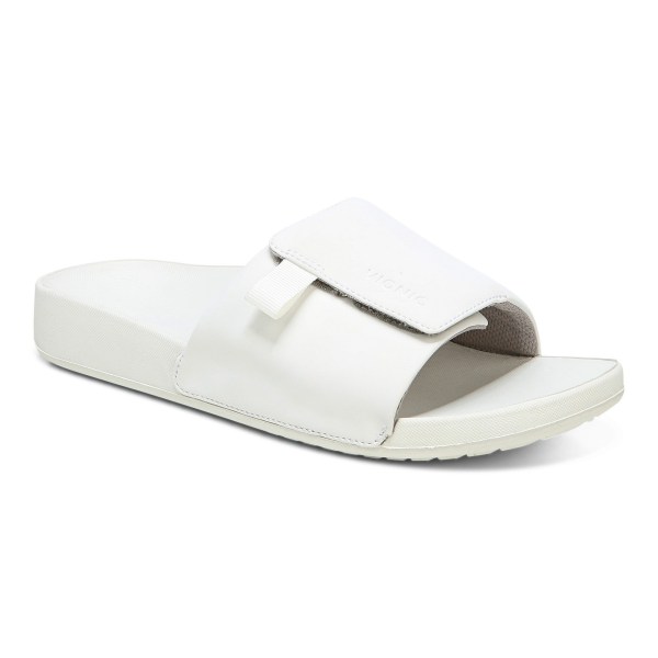 Vionic Sandals Ireland - Keira Slide Sandal White - Womens Shoes Discount | JHFNK-1284